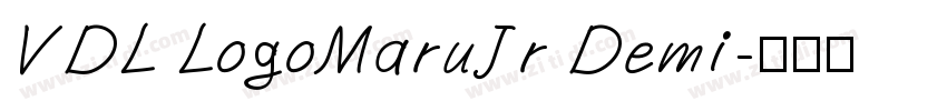 VDL LogoMaruJr Demi字体转换